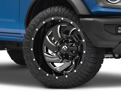 Fuel Wheels Cleaver Gloss Black Milled 6-Lug Wheel; 22x10; -18mm Offset (21-25 Bronco, Excluding Raptor)