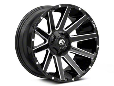 Fuel Wheels Contra Gloss Black Milled 6-Lug Wheel; 24x12; -44mm Offset (21-24 Bronco, Excluding Raptor)