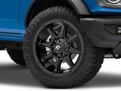 Fuel Wheels Coupler Gloss Black 6-Lug Wheel; 20x9; 1mm Offset (21-24 Bronco, Excluding Raptor)