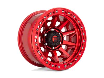 Fuel Wheels Covert Beadlock Candy Red 6-Lug Wheel; 17x9; -15mm Offset (22-24 Bronco Raptor)