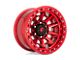 Fuel Wheels Covert Beadlock Candy Red 6-Lug Wheel; 17x9; -15mm Offset (22-24 Bronco Raptor)