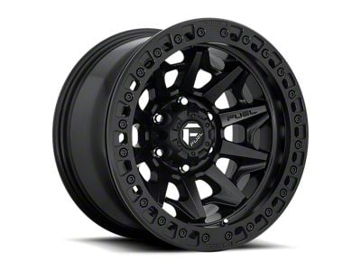 Fuel Wheels Covert Beadlock Matte Black 6-Lug Wheel; 17x9; -15mm Offset (21-24 Bronco, Excluding Raptor)