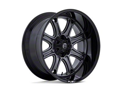 Fuel Wheels Darkstar Matte Gunmetal with Black Lip 6-Lug Wheel; 20x10; -18mm Offset (21-24 Bronco, Excluding Raptor)
