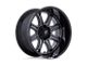 Fuel Wheels Darkstar Matte Gunmetal with Black Lip 6-Lug Wheel; 20x10; -18mm Offset (21-24 Bronco, Excluding Raptor)