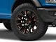 Fuel Wheels Flame Gloss Black Milled with Red Accents 6-Lug Wheel; 20x10; -18mm Offset (22-24 Bronco Raptor)