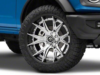 Fuel Wheels Fusion Forged Catalyst Chrome with Gloss Black Lip 6-Lug Wheel; 22x10; -18mm Offset (22-24 Bronco Raptor)