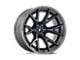 Fuel Wheels Fusion Forged Catalyst Gloss Black Brushed Dark Tinted Clear 6-Lug Wheel; 20x9; 1mm Offset (21-24 Bronco, Excluding Raptor)