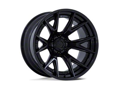 Fuel Wheels Fusion Forged Catalyst Matte Black with Gloss Black Lip 6-Lug Wheel; 20x9; 1mm Offset (21-24 Bronco, Excluding Raptor)