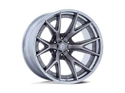Fuel Wheels Fusion Forged Catalyst Platinum with Chrome Lip 6-Lug Wheel; 20x9; 1mm Offset (21-24 Bronco, Excluding Raptor)