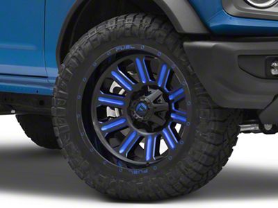 Fuel Wheels Hardline Gloss Black with Blue Tinted Clear 6-Lug Wheel; 20x9; 20mm Offset (21-24 Bronco, Excluding Raptor)
