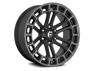 Fuel Wheels Heater Matte Black Double Dark Tint Machined 6-Lug Wheel; 20x10; -18mm Offset (22-25 Bronco Raptor)