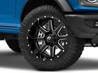 Fuel Wheels Maverick Gloss Black Milled 6-Lug Wheel; 20x12; -44mm Offset (21-24 Bronco, Excluding Raptor)