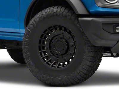 Fuel Wheels Militia Matte Black 6-Lug Wheel; 17x9; 1mm Offset (21-24 Bronco, Excluding Raptor)