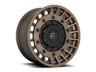 Fuel Wheels Militia Matte Bronze and Black 6-Lug Wheel; 17x9; 1mm Offset (21-24 Bronco, Excluding Raptor)