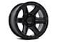 Fuel Wheels Outrun Matte Black with Gloss Black Lip 6-Lug Wheel; 17x8.5; -10mm Offset (22-24 Bronco Raptor)