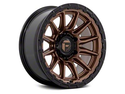 Fuel Wheels Piston Matte Bronze with Gloss Black Lip 6-Lug Wheel; 20x10; -18mm Offset (22-24 Bronco Raptor)