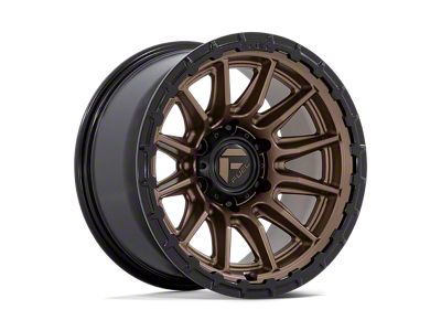 Fuel Wheels Piston Matte Bronze with Gloss Black Lip 6-Lug Wheel; 22x10; -18mm Offset (21-25 Bronco, Excluding Raptor)