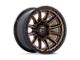 Fuel Wheels Piston Matte Bronze with Gloss Black Lip 6-Lug Wheel; 22x9.5; 20mm Offset (22-24 Bronco Raptor)