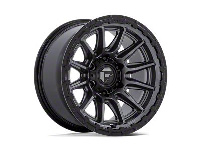 Fuel Wheels Piston Matte Gunmetal with Gloss Black Lip 6-Lug Wheel; 22x10; -18mm Offset (21-24 Bronco, Excluding Raptor)