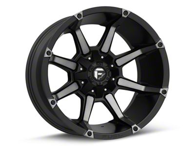 Fuel Wheels Coupler Matte Black Machined 6-Lug Wheel; 20x9; 1mm Offset (22-24 Bronco Raptor)