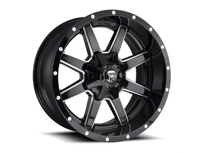 Fuel Wheels Maverick Gloss Black Milled 6-Lug Wheel; 18x9; 13mm Offset (22-25 Bronco Raptor)