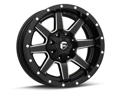 Fuel Wheels Maverick Matte Black Milled 6-Lug Wheel; 17x9; 1mm Offset (22-24 Bronco Raptor)