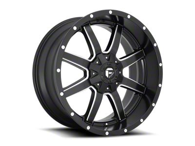 Fuel Wheels Maverick Matte Black Milled 6-Lug Wheel; 24x12; -44mm Offset (22-25 Bronco Raptor)