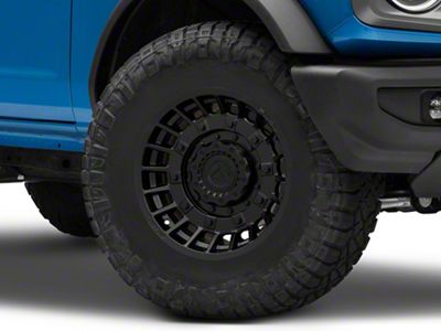 Fuel Wheels Militia Matte Black 6-Lug Wheel; 17x9; 1mm Offset (22-24 Bronco Raptor)