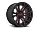 Fuel Wheels Rage Gloss Black Red Tinted 6-Lug Wheel; 20x10; -18mm Offset (22-24 Bronco Raptor)