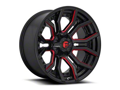 Fuel Wheels Rage Gloss Black Red Tinted 6-Lug Wheel; 20x9; 1mm Offset (22-24 Bronco Raptor)