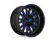 Fuel Wheels Stroke Gloss Black with Blue Tinted Clear 6-Lug Wheel; 17x9; 1mm Offset (22-24 Bronco Raptor)