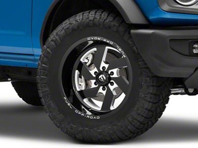 Fuel Wheels Triton Gloss Black Milled 6-Lug Wheel; 18x9; -12mm Offset (22-24 Bronco Raptor)