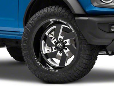 Fuel Wheels Triton Gloss Black Milled 6-Lug Wheel; 20x9; 20mm Offset (22-24 Bronco Raptor)