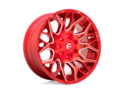Fuel Wheels Twitch Candy Red Milled 6-Lug Wheel; 20x9; 1mm Offset (22-24 Bronco Raptor)