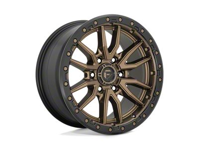 Fuel Wheels Rebel Matte Bronze Black Bead Ring 6-Lug Wheel; 16x8; 1mm Offset (21-24 Bronco, Excluding Raptor)