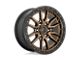 Fuel Wheels Rebel Matte Bronze with Black Bead Ring 6-Lug Wheel; 22x12; -44mm Offset (22-24 Bronco Raptor)