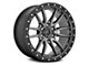 Fuel Wheels Rebel Matte Gunmetal with Black Bead Ring 6-Lug Wheel; 17x9; 1mm Offset (22-24 Bronco Raptor)