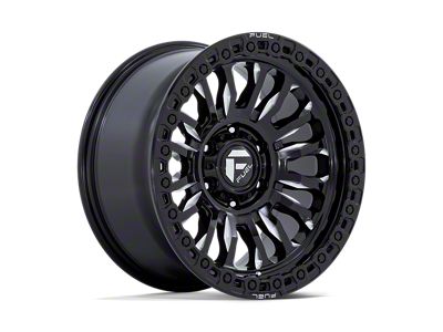 Fuel Wheels Rincon Gloss Black Milled 6-Lug Wheel; 17x9; 1mm Offset (21-24 Bronco, Excluding Raptor)