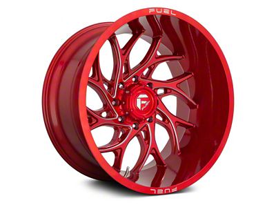 Fuel Wheels Runner Candy Red Milled 6-Lug Wheel; 24x12; -44mm Offset (22-24 Bronco Raptor)