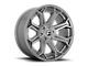 Fuel Wheels Siege Brushed Gunmetal 6-Lug Wheel; 18x9; -12mm Offset (21-24 Bronco, Excluding Raptor)