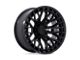 Fuel Wheels Sigma Blackout with Gloss Black Lip 6-Lug Wheel; 20x10; -18mm Offset (21-24 Bronco, Excluding Raptor)