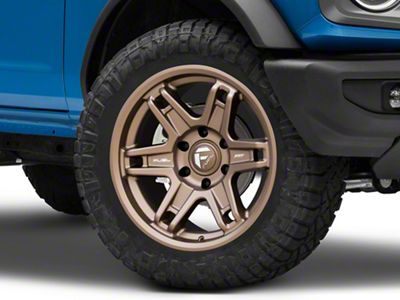 Fuel Wheels Slayer Matte Bronze 6-Lug Wheel; 20x9; 1mm Offset (21-24 Bronco, Excluding Raptor)