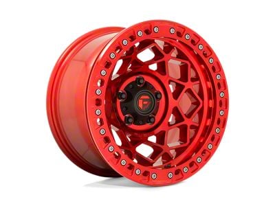 Fuel Wheels Unit Beadlock Candy Red 6-Lug Wheel; 17x9; -15mm Offset (22-24 Bronco Raptor)