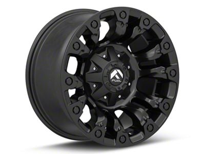 Fuel Wheels Vapor Matte Black 6-Lug Wheel; 17x9; 1mm Offset (22-24 Bronco Raptor)