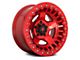 Fuel Wheels Warp Beadlock Candy Red 6-Lug Wheel; 17x9; -15mm Offset (21-24 Bronco, Excluding Raptor)