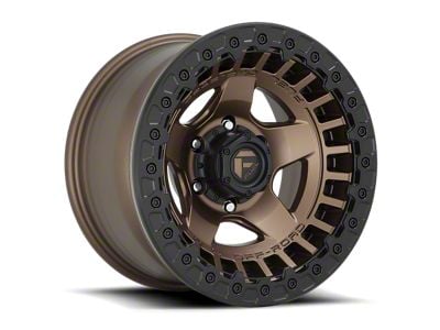 Fuel Wheels Warp Beadlock Matte Bronze 6-Lug Wheel; 17x9; -15mm Offset (21-24 Bronco, Excluding Raptor)