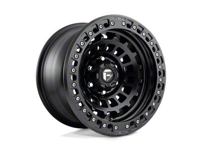 Fuel Wheels Zephyr Beadlock Matte Black 6-Lug Wheel; 17x9; -15mm Offset (22-24 Bronco Raptor)