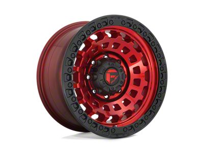 Fuel Wheels Zephyr Candy Red Black Bead Ring 6-Lug Wheel; 17x9; 1mm Offset (22-24 Bronco Raptor)