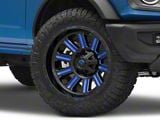 Fuel Wheels Hardline Gloss Black with Blue Tinted Clear 6-Lug Wheel; 20x9; 20mm Offset (22-25 Bronco Raptor)