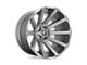 Fuel Wheels Contra Platinum Brushed Gunmetal with Tinted Clear Wheel; 20x10; -18mm Offset (99-04 Jeep Grand Cherokee WJ)